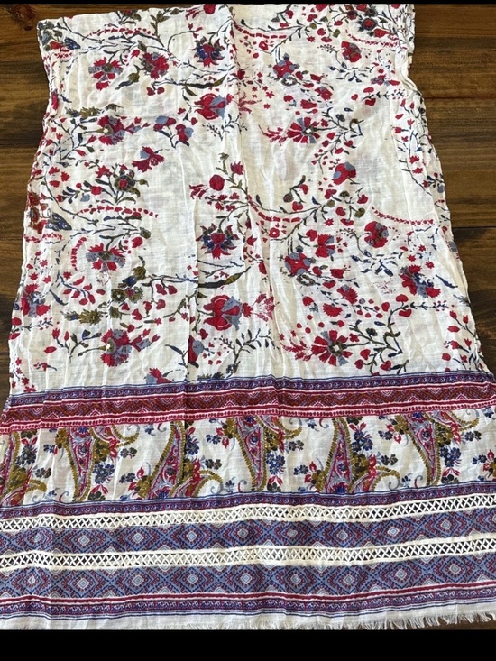 Lucky Brand Accessories - Lucky Brand Floral Paisley Cotton Shawl